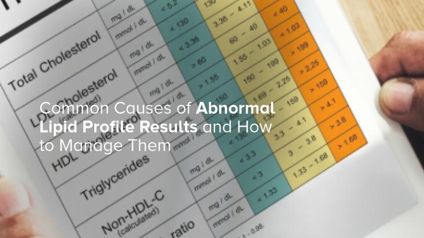 Common Causes of Abnormal Lipid Profile Results and How to Manage Them